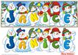 Snowmen Names Large Dl - Janice