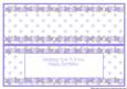 Day of the Year Birthday - Female March Insert