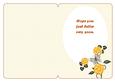 Butterfly on Citrus Flowers Get Well Soon Insert
