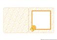 With Love Yellow Flowers and Butterflies Insert