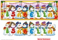 Snowmen Names Large DL - ISABELLA