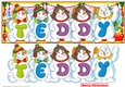 Snowmen Names Large DL - TEDDY