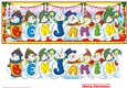 Snowmen Names Large DL - BENJAMIN