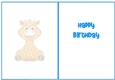Happy Birthday - Little Giraffe Insert