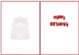 Happy Birthday - Little Hippo Insert