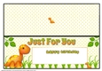 Just For You Dinosaurs - Insert Happy Birthday