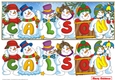 Snowmen Names Large DL - CALSON