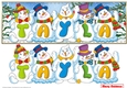 Snowmen Names Large DL - TAYLA