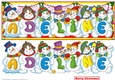 SNOWMEN NAMES LARGE DL - ADELINE