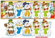 SNOWMEN NAMES LARGE DL - WYATT