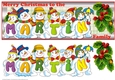 SNOWMEN SURNAME - MARTIN