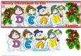 SNOWMEN SURNAME - DEAN