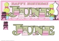 SHOPAHOLIC NAMES - JUNE