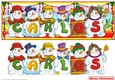 Snowmen Names Large DL - CARLOS
