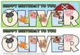 FARM ANIMALS NAMES - OLIVER