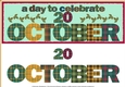 DAY OF THE YEAR - OCTOBER 20
