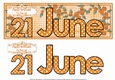 DAY OF THE YEAR FEMALE - JUNE 21