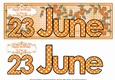 DAY OF THE YEAR FEMALE - JUNE 23