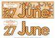 DAY OF THE YEAR FEMALE - JUNE 27