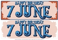 DAY OF THE YEAR - MALE - JUNE 7