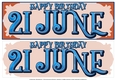 DAY OF THE YEAR - MALE - JUNE 21