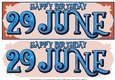 DAY OF THE YEAR - MALE - JUNE 29
