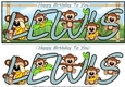 LITTLE MONKEYS NAMES - LEWIS