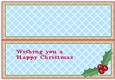 LARGE DL CARD - HAPPY CHRISTMAS BUNTING INSERT