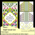 Simple Cascade Card - Floral 1