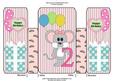 Girl Balloon Mouse Birthday Age 2