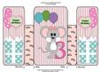 Girl Balloon Mouse Birthday Age 3