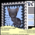 PET SYMPATHY CARD - BLACK CAT