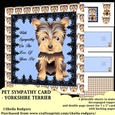 PET SYMPATHY CARD - YORKSHIRE TERRIER