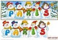 SNOWMEN NAMES LARGE DL - PARIS