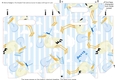 Gusset Sided Gift Bag - Blue Storks