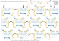 Gusset Sided Gift Bag - Blue Storks 2