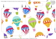 Gusset Sided Gift Bag - Hot Air Balloons 1