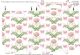 Gusset Sided Gift Bag - Pink Flowers and Butterflies