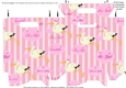 Gusset Sided Gift Bag - Pink Stork 1