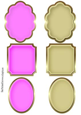 Shaped Embossed Toppers