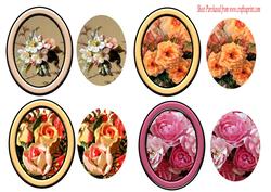 Floral Oval Toppers 2