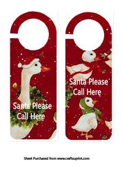 Santa Stop Here Door Hanger