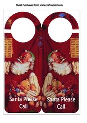 A Santa Door Hanger