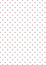 Red Embossed Swiss Dots