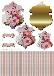 Pink Floral Topper