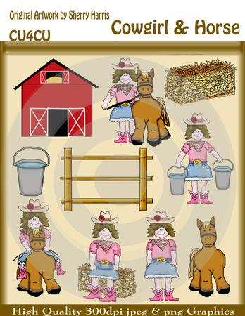 Cowgirl & Horse