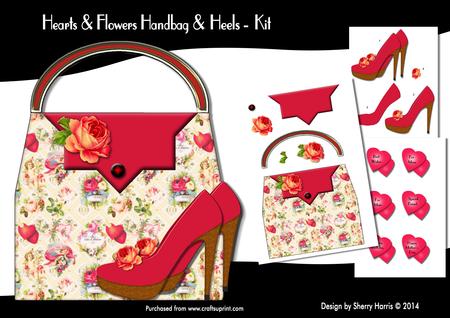 Hearts & Flowers Handbag & Heels - Kit