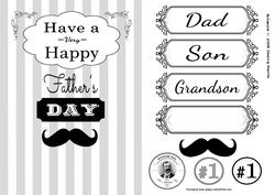 Mustache Father's Day Topper