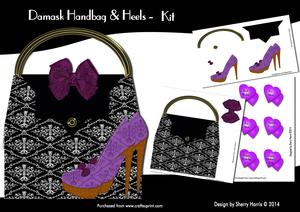 Damask Handbag & Heels - Kit