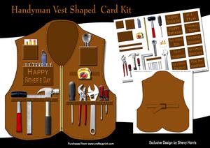 Handyman Vest Shaped Card Kit